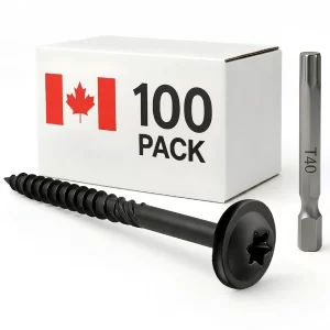 3/8 by 4-inch Structural Screws 100 Pack