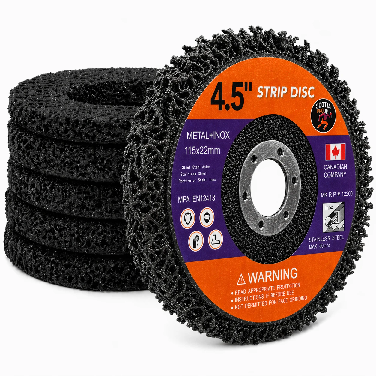 4.5" x7/8" Strip Discs (25 Pack) – Clean & Strip Angle Grinder
